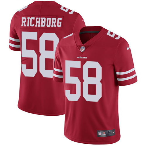 San Francisco 49ers Limited Red Men Weston Richburg Home NFL Jersey #58 Vapor Untouchable->san francisco 49ers->NFL Jersey